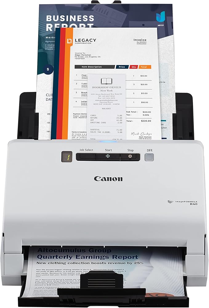 Canon imageFORMULA R40 Office Document Scanner Receipt Edition, by Canon