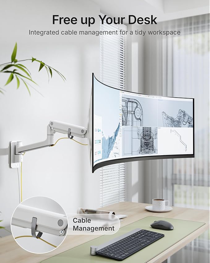 monTEK 17-49 inch Single Monitor Wall Mount - Image 6