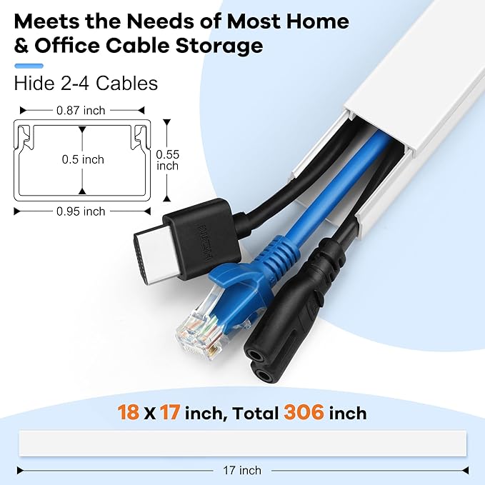 306in Cord Hider Kit, Cord Covers - Image 2