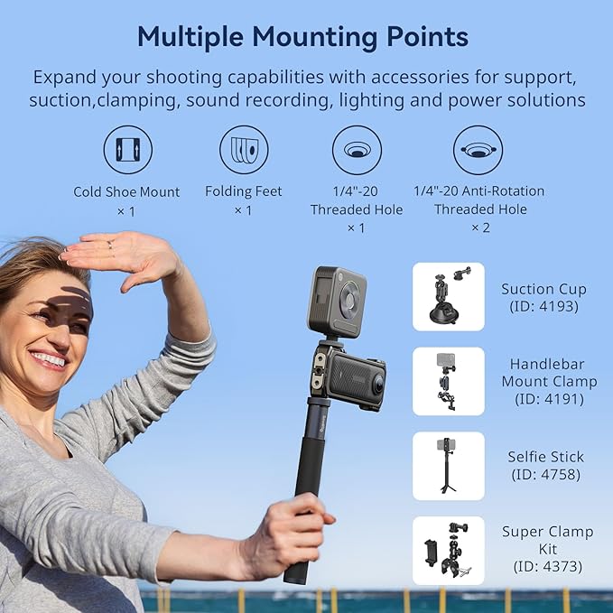 SMALLRIG Cage for Insta360 X4, Aluminum Protective Case for Insta 360 X4 - Image 6