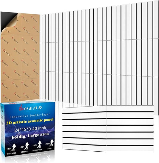 BSHEAD 16 Pack 2-Layer Fold Soundproof Wall Panels, 0.9lb/ft³ High Density by Staytunedforournewproduct
