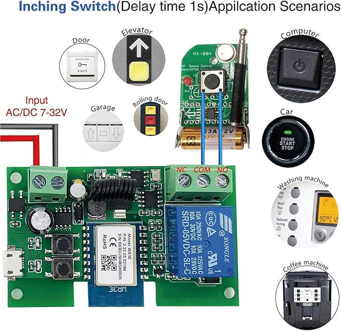 Newgoal WiFi Inching/Selflocking Relay Modules WiFi Momentary Switch - Image 3