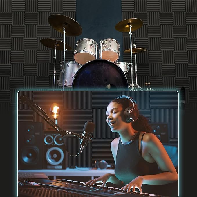 JBER 24 Pack Sound Proof Acoustic Foam Panels - Image 5