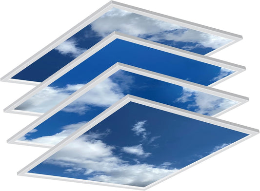 4 Pack 2x4 LED Flat Panel Light Drop Ceiling Fixture