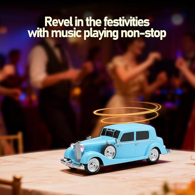 WSTER WS-1934 Retro Classic Car Bluetooth Replica Speaker – Wireless HD Sound - Image 9