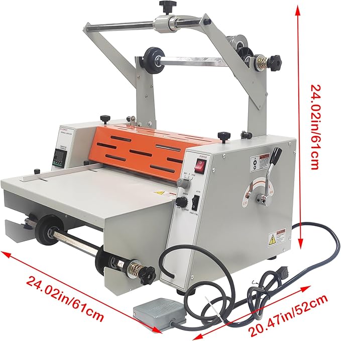 WYDDDARY 14.17"/360MM Electric Steel Roller Thermal Laminator - Image 2