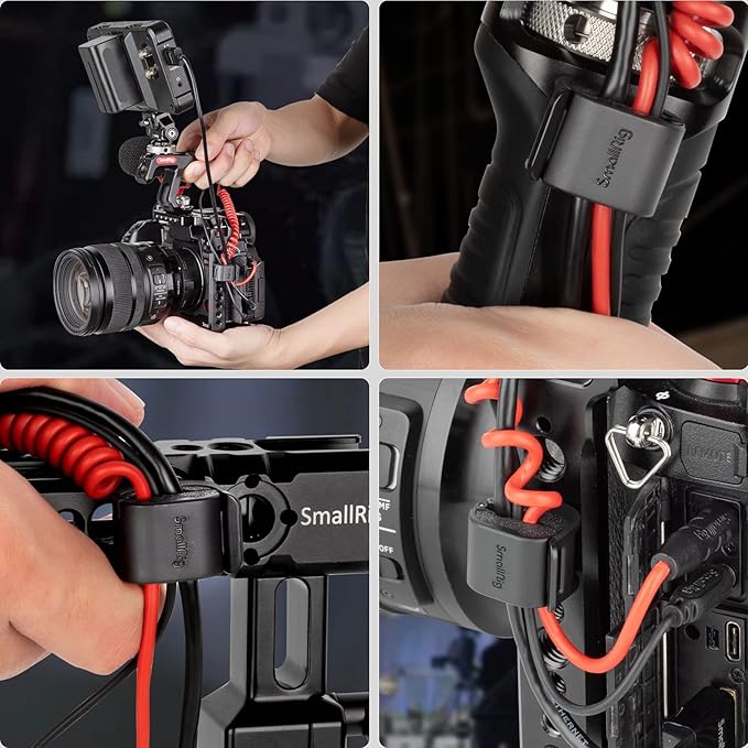 SmallRig Camera Clamp for HDMI/SDI/Microphone Cable, DSLR Camera Cable Lock - Image 5