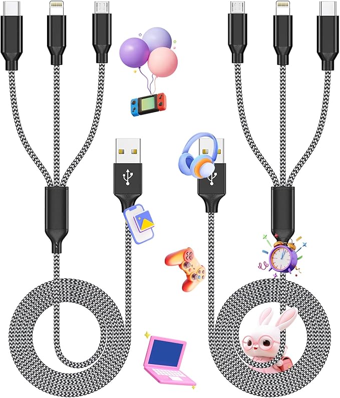 Firsting Multi Charging Cable, 3 in 1 Charging Cable by Firsting