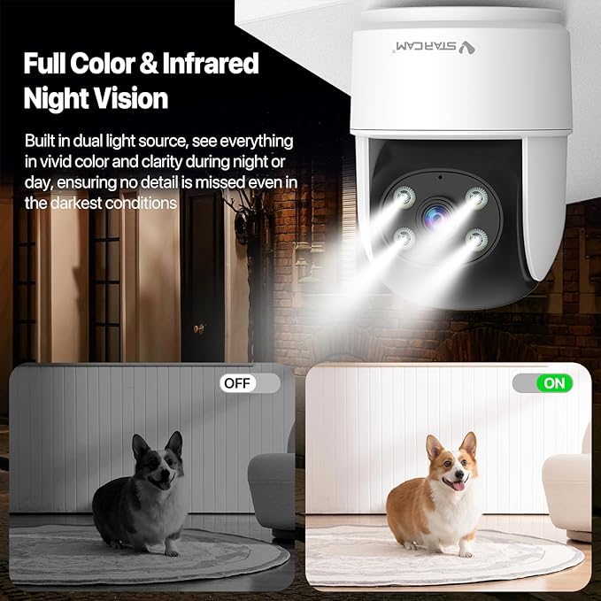 VSTARCAM 3MP Indoor Security Camera, 2.4G WiFi Cameras - Image 5