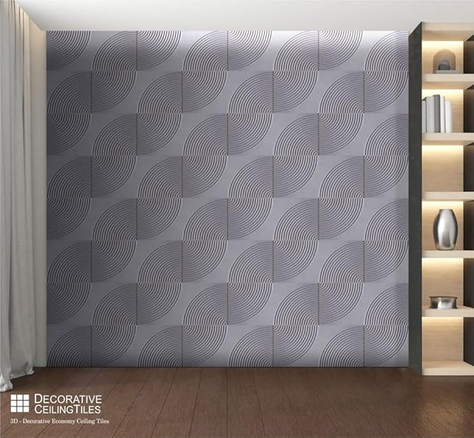From Plain To Beautiful In Hours 9002 Arc Swell PVC 12 in x 12 in Peel and - Image 4