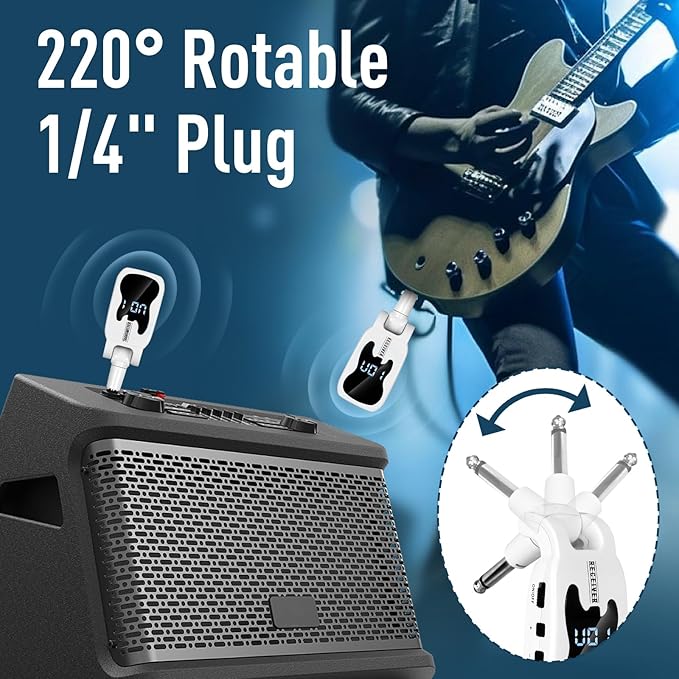 Devilclaw UHF Wireless Guitar System- 16 Channel Rechargeable Transmitter - Image 4