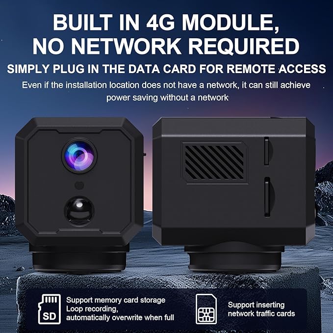 2K WiFi Indoor Camera with 64GB SD Card, Battery Powered Security Cam, 180-Day - Image 8