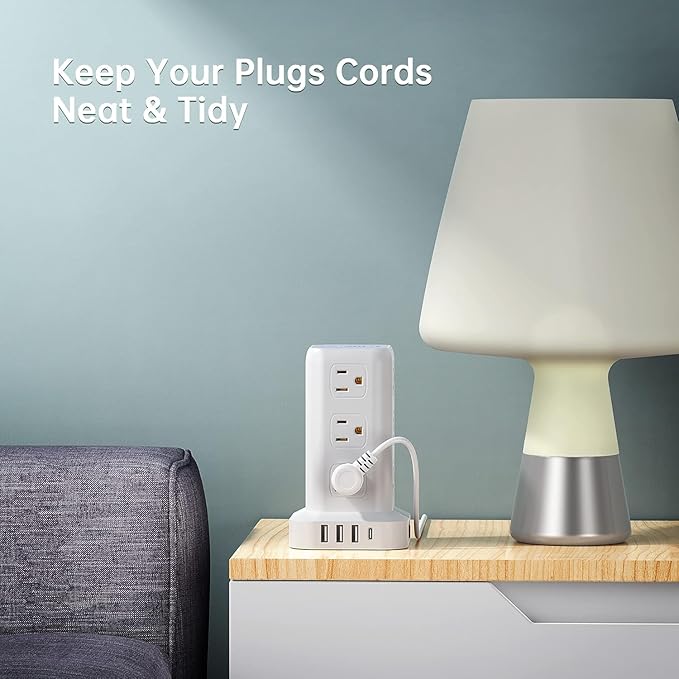 Tower Surge Protector Power Strip - Image 7