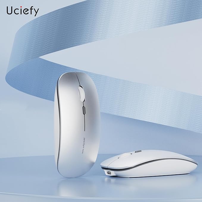 Q5 Slim Rechargeable Wireless Mouse, 2.4G Portable Optical Silent Ultra Thin - Image 8