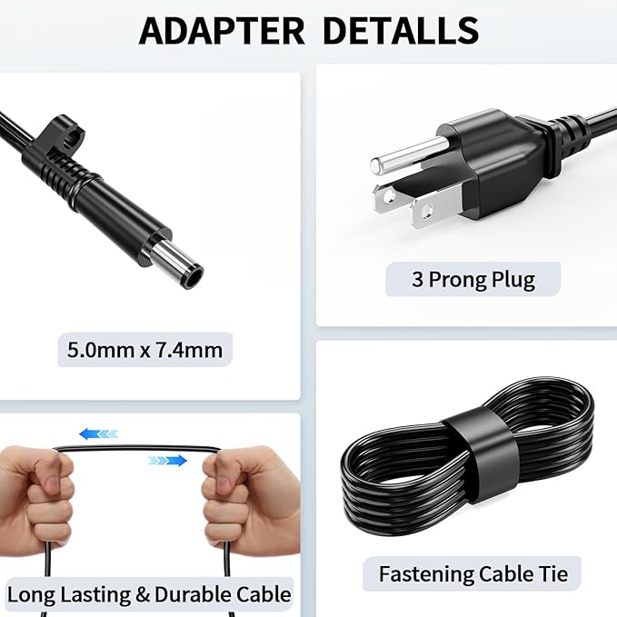 180W AC Adapter Fit for Dell Precision 7510 7520 7530 7540 7550 7560 Laptop - Image 2