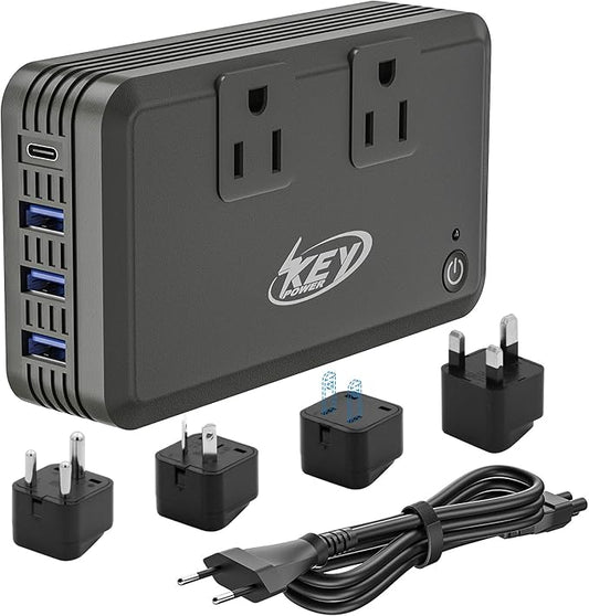 Key Power 220V to 110V Voltage Converter, 230W Step Down International Power by KeyPower