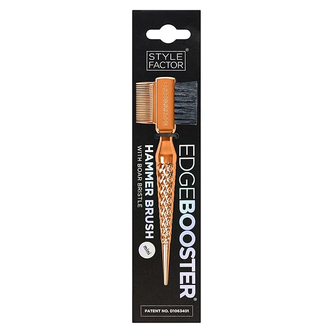 Style Factor EDGE BOOSTER® Hammer Brush Rat Tail– Double-Sided Edge Control - Image 2