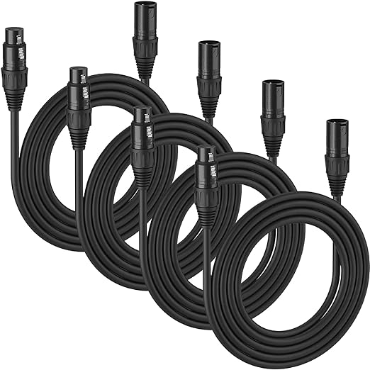 MFL. 6.6 ft Flexible DMX Cable 3 Pin Signal XLR Male to Female Cable Wire by MFL
