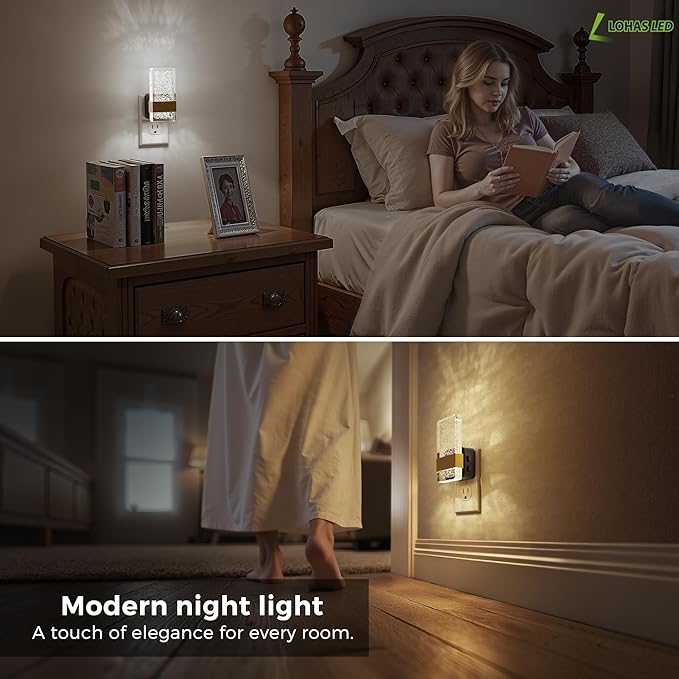 L LOHAS LED Night Light, 2 Pack 3CCT Night Lights Plug Into Wall, - Image 6