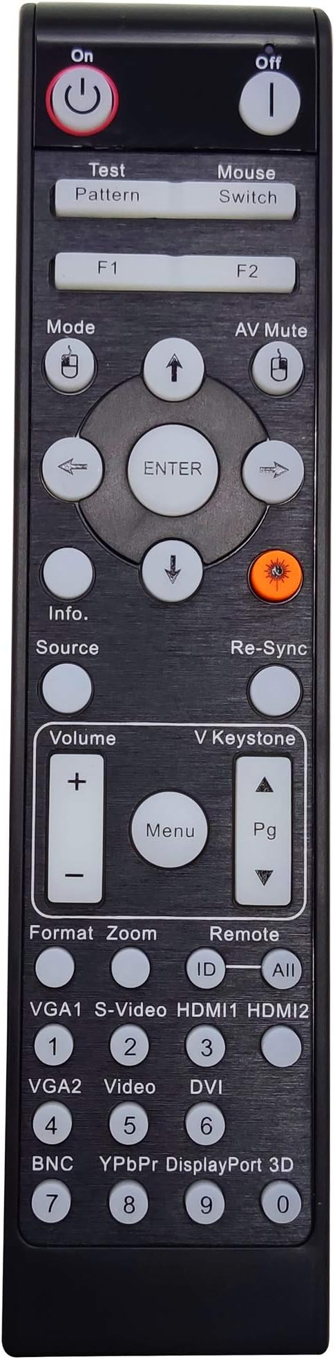 INTECHING BR-3070L Projector Remote Control by INTECHING