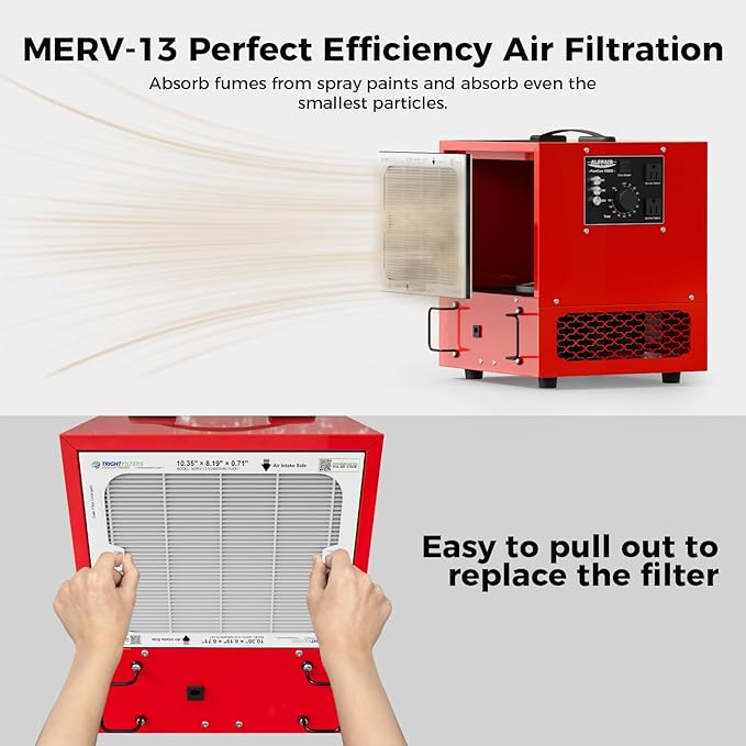 ALORAIR Portable Air Filtration System Built-In Ionizer, 180° Air Intake - Image 5