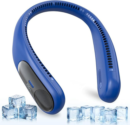 Portable Neck Fan, Personal Wearable Bladeless Fan, LED Display, 6000mAh USB by Unknown