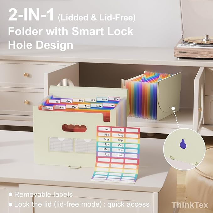 ThinkTex Accordion File Organizer, 12 - Image 3