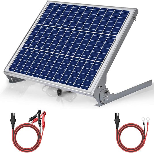 SUNER POWER 12V 50W Solar Battery Charger Maintainer, Built-in UltraSmart MPPT by SUNERPOWER