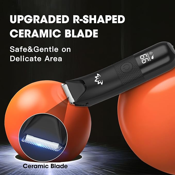 RESUXI Manscape Ball Trimmer for Men, Body& Pubic Hair Trimmer and Groin Hair - Image 5