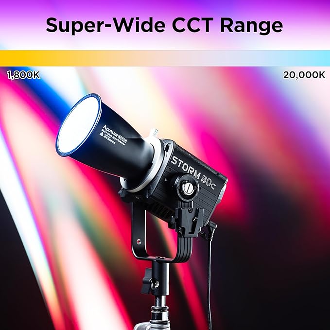Aputure Storm 80c RGB LED Video Light - 80W Full-Color Point Source Fixture - Image 4