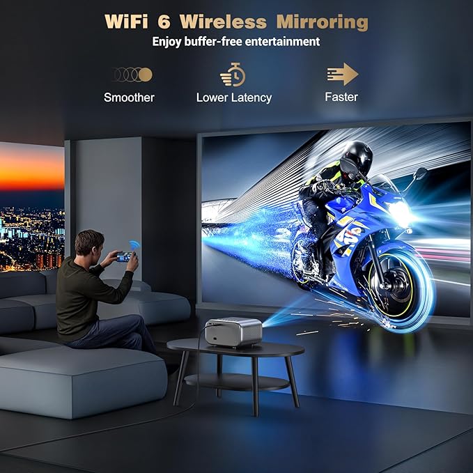 Projector with WiFi and Bluetooth: - Image 4