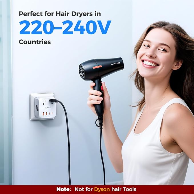 DOACE 2000W Voltage Converter US to Europe - 220V to 110V Converter - Image 2