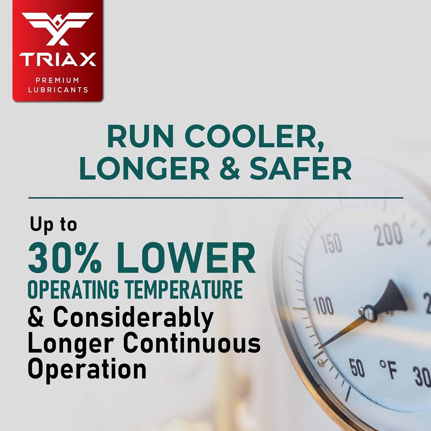 TRIAX Kompressor ISO 100 SAE 30, Full Synthetic, Multi-Vis Air Compressor Oil | for Rotary, Vane, Screw, and Reciprocal | Commercial Grade | High Temp | Non-Detergent (1 Quart)