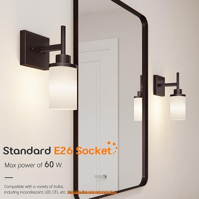 AONEON Wall Lights Over Mirror Bathroom Vanity Light Fixtures - Image 4