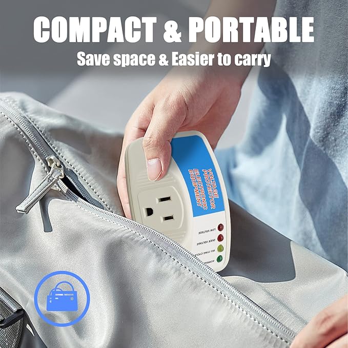 BSEED Surge Protector Home Appliance, Single Outlet Power Voltage Protector - Image 5