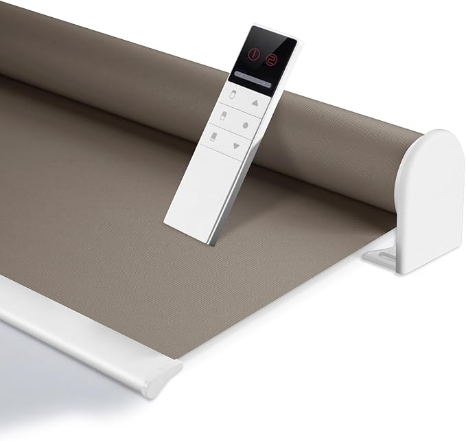ZSHINE Motorized Blackout Window Blinds Customize Width Remote Control Wireless by ZSHINEHome