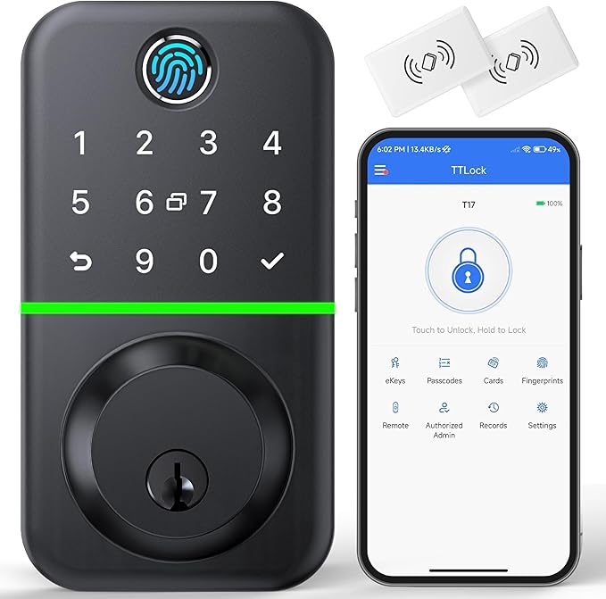 Smart Door Lock Deadbolt with Keypad: Keyless Entry Door Lock by KeylessLockforSmartHome