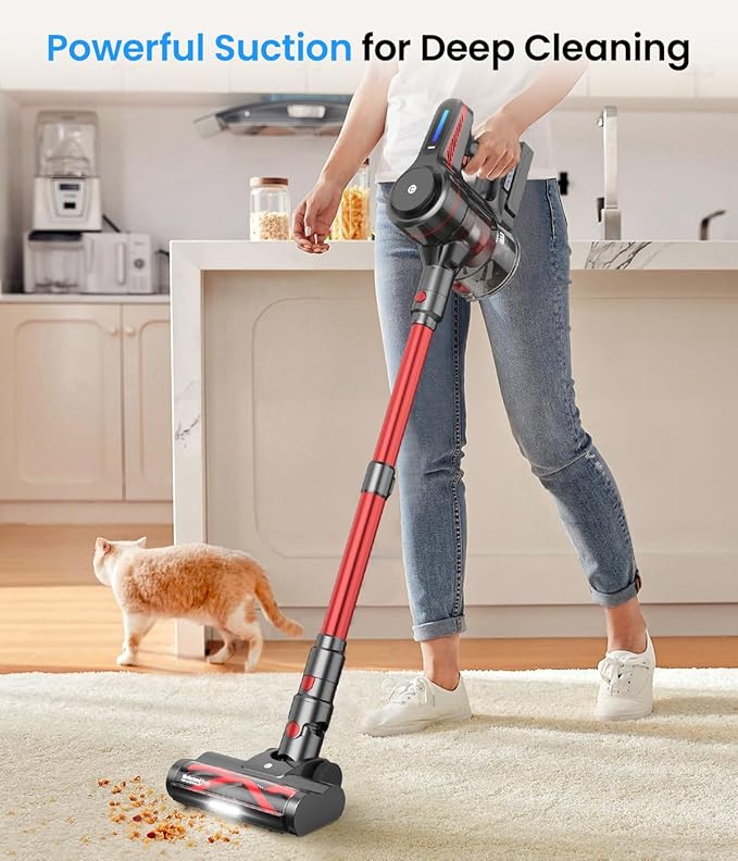 CHEBIO Cordless Vacuum Cleaner, Stick Vacuum - Image 2