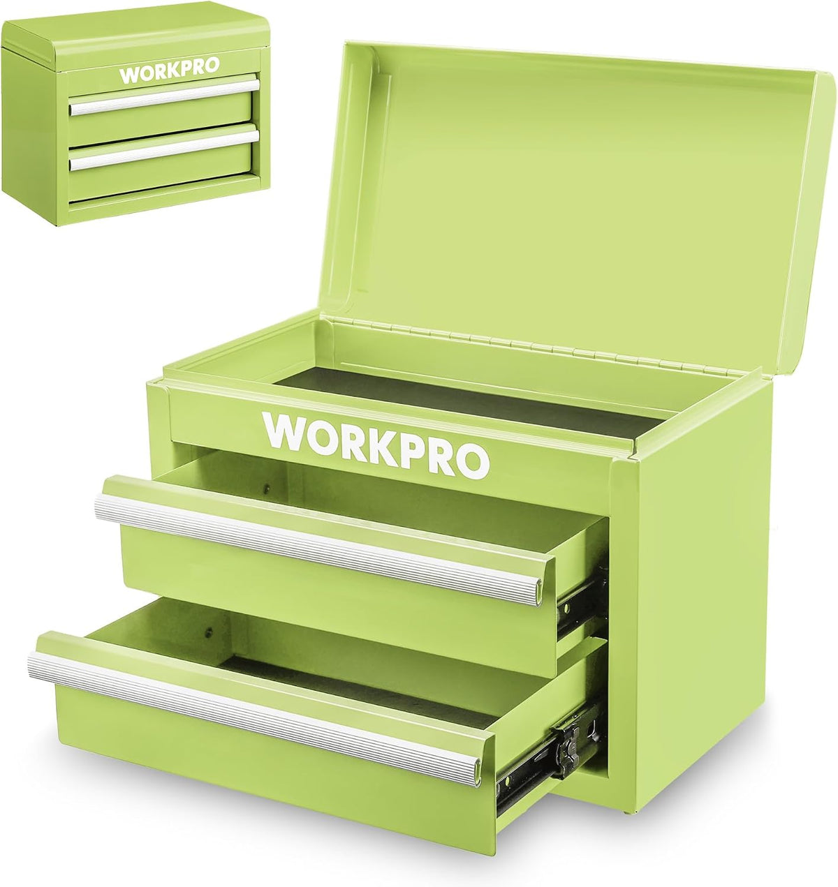 workpro metal mini tool box with 2 drawers, main product view