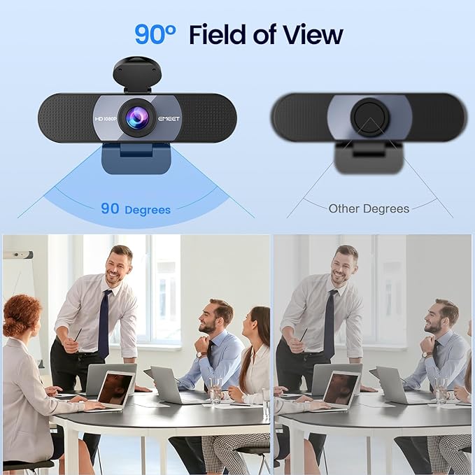 EMEET 1080P Webcam, C960 Web Camera - Image 4