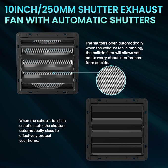 HG Power 14 Inch Shutter Exhaust Fan - Image 9