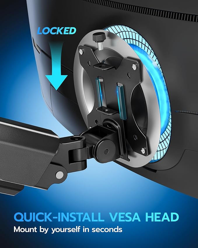 ARES WING Heavy Duty Single Monitor Arm - Image 3