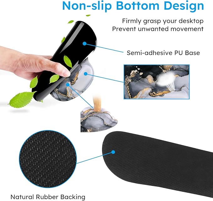 iCasso Desk Mat, Gaming Mouse Pad Wrist Support Set, 4in1 XXL Large Mousepad + - Image 5