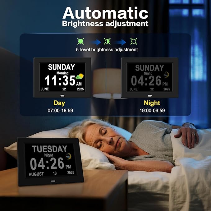11'' Large Display Digital Alarm Clock - Image 6