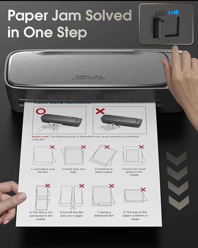 Qfun Laminator Machine 13 Inch Thermal Laminating machine 11x17 - Image 8