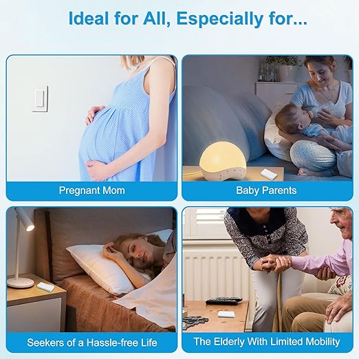 Remote Switch Outlet, Wireless On/Off Light Switches Wall Mounted, TUV List - Image 7