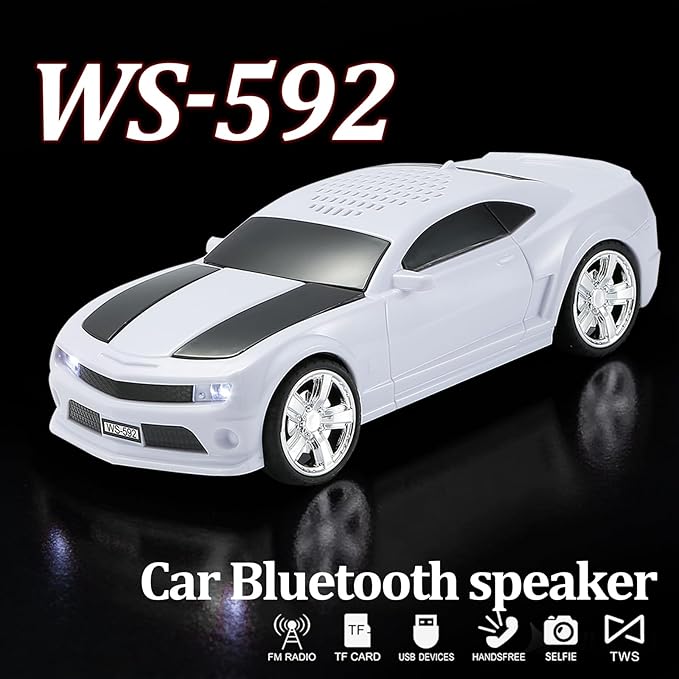 WSTER Classic Sports Car Model Bluetooth Speaker, Portable Wireless Outdoor - Image 5