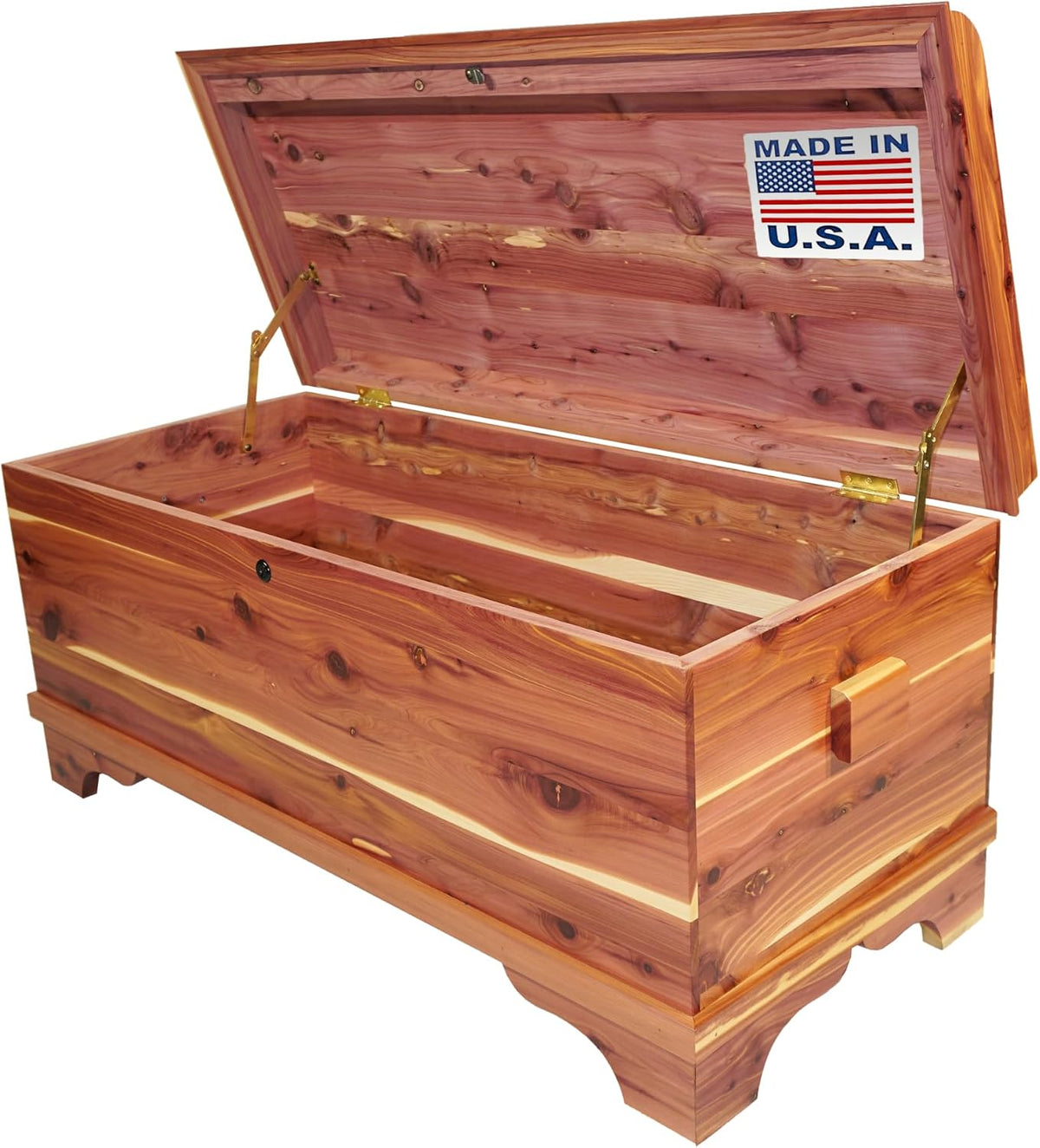 dutchcrafters cedar wood blanket storage for living room, main product view