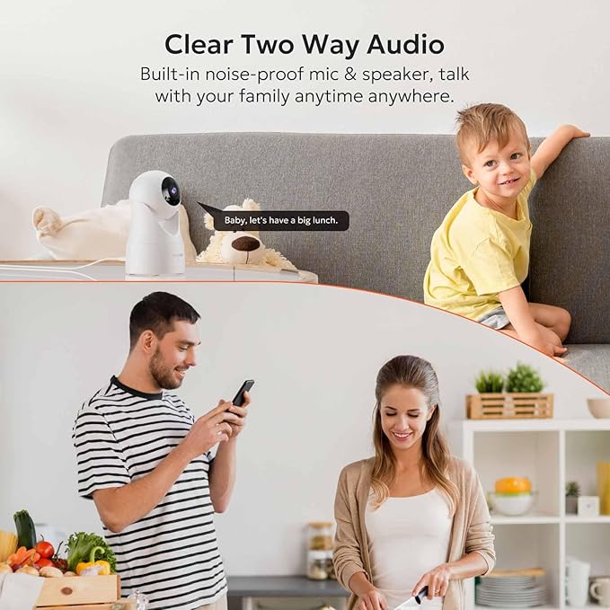 owltron 4pcs Indoor Pan/Tilt Security Camera 2K, Smart Cam - Image 7
