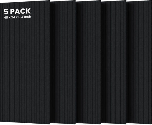 5 Pack Acoustic Panels, Premium Wall Sound Absorbing Panels, Decorative Sound